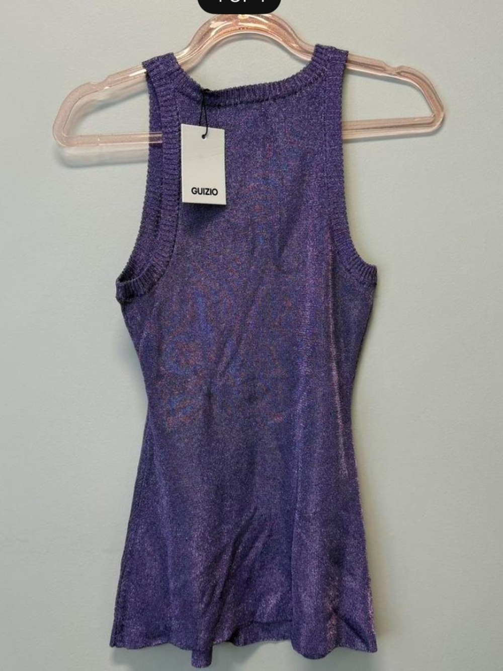 Purple Sleeveless Shimmer Dress